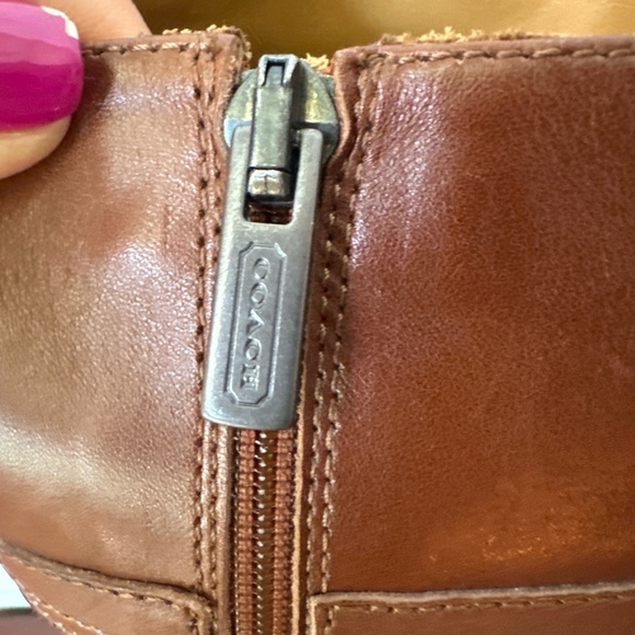 Coach Brown Over the Knee Leather Boots - Picture 3 of 12